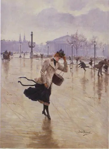 Journée venteuse Place de la Concorde - Jean Béraud - Alpha Reproduction