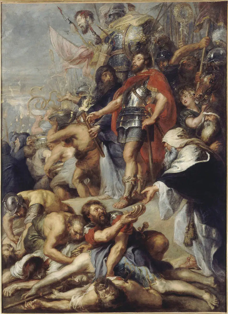 Judas Macchabée ölüler için dua eder - Peter Paul Rubens