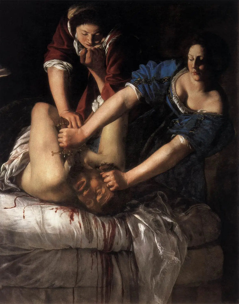 Judith Başını Keserken Holopherne - Artemisia Gentileschi