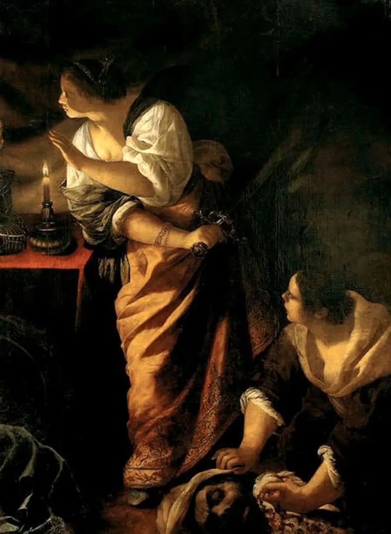 Judith ve hizmetçisi Holofornes başıyla - Artemisia Gentileschi