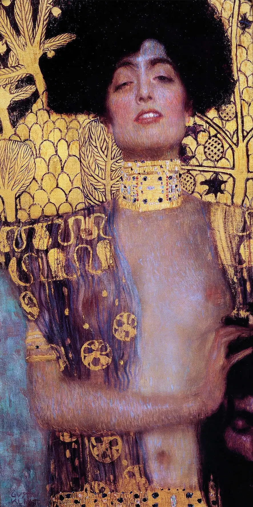 Reproduction du tableau « Judith I (detail) - Gustav Klimt » par Alpha Reproduction en peinture à l’huile