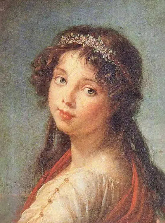 Julie Lebrun arkasını dönerken - Élisabeth Vigée Le Brun