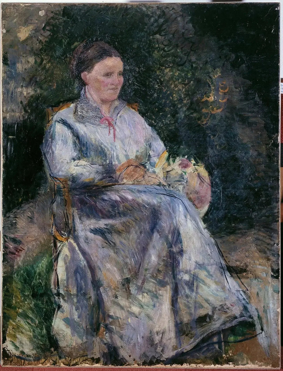 Julie Pissarro bahçede - Camille Pissarro
