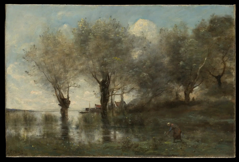 Picardie'deki At - Jean-Baptiste Camille Corot