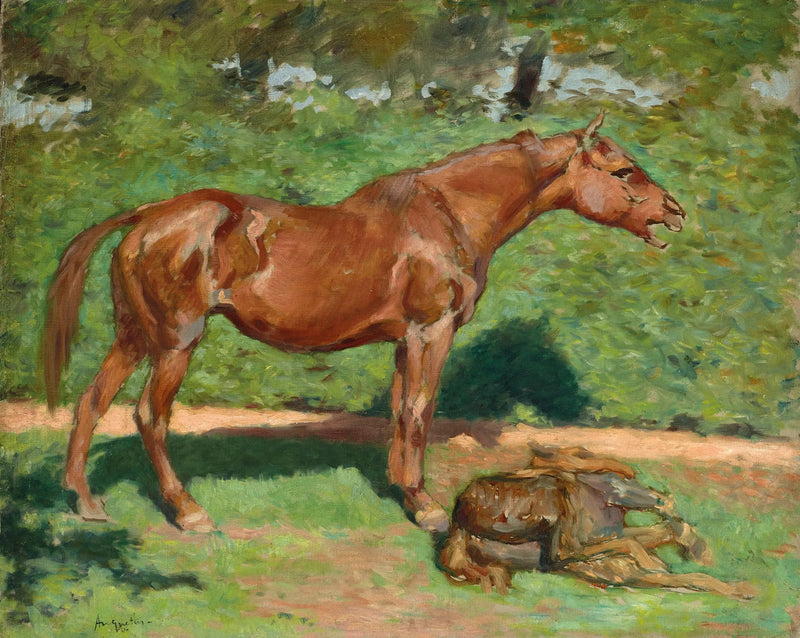 Dişi at ve tay - Louis Anquetin