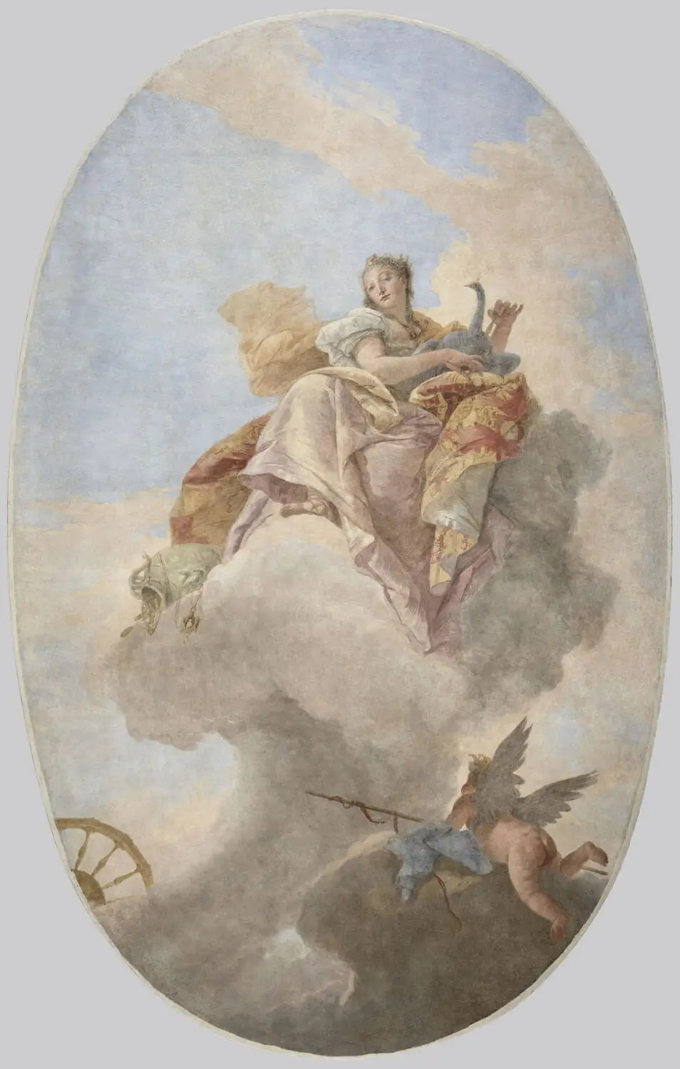 Junon Bulutlar Ortasında - Giovanni Battista Tiepolo