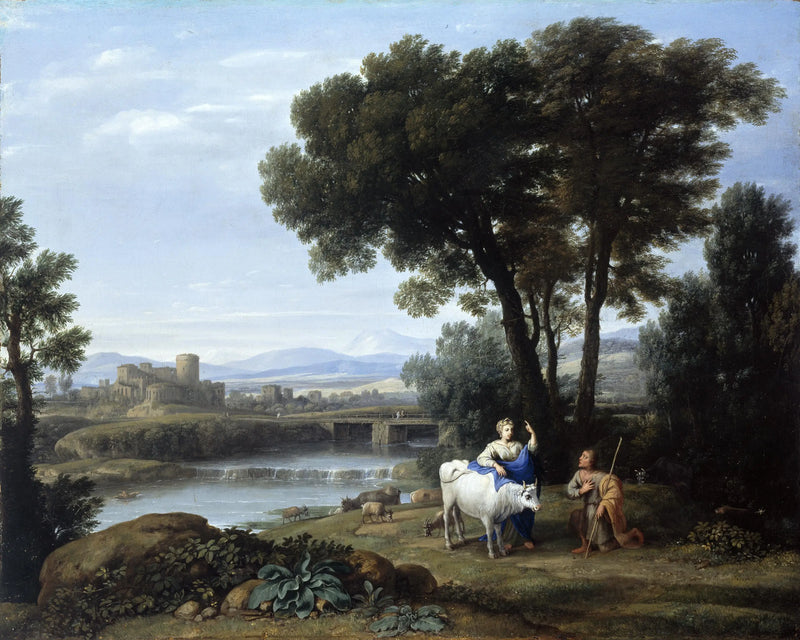 Junon, Io'yu Argus'un bakımına emanet ediyor - Claude Lorrain