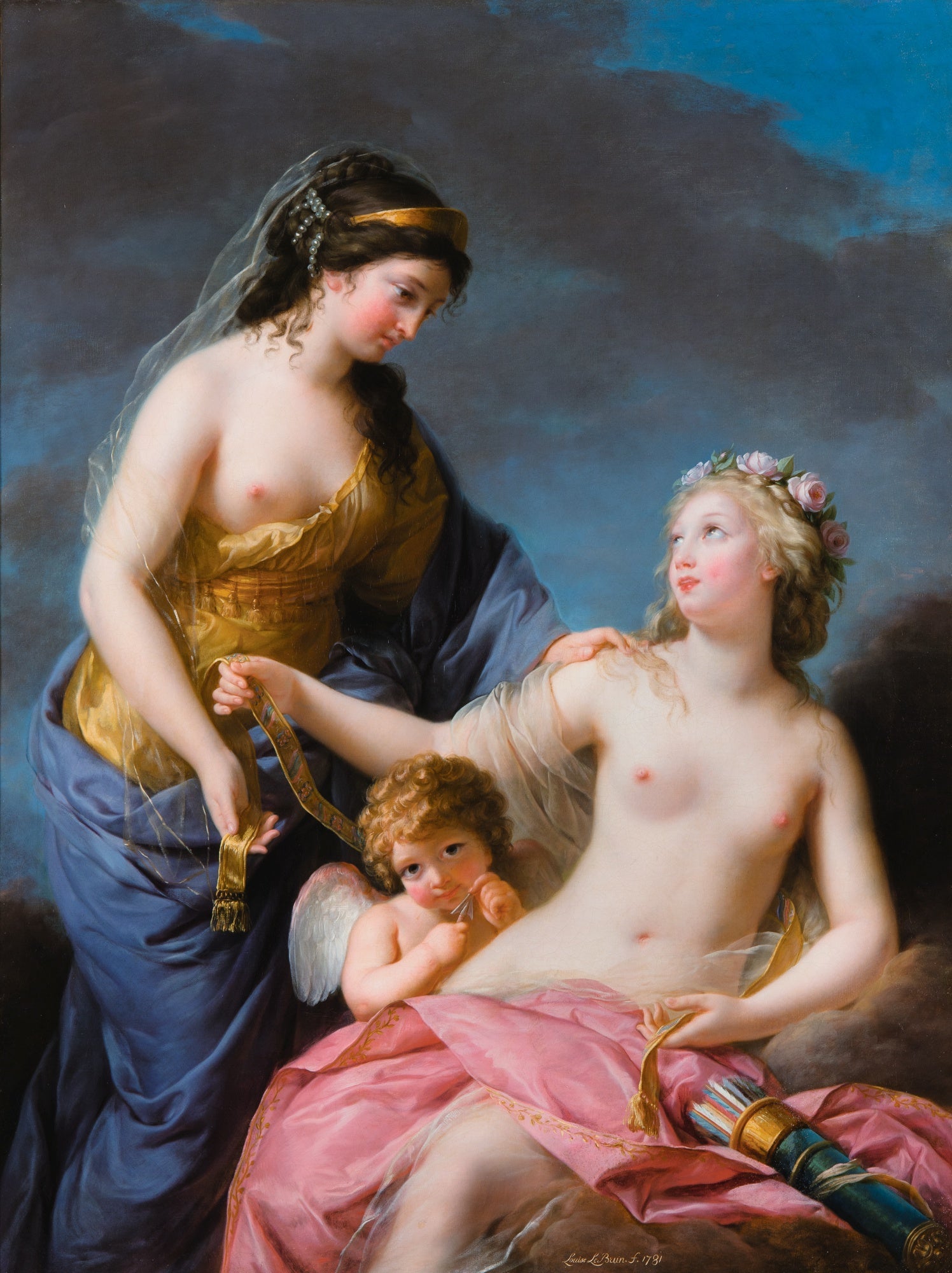 Junon demandant à Vénus de lui prêter sa ceinture magique - Élisabeth Vigée Le Brun
