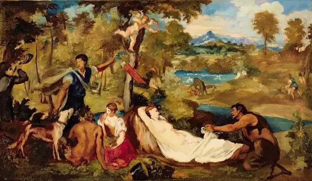 Jüpiter ve Antiope - Édouard Manet