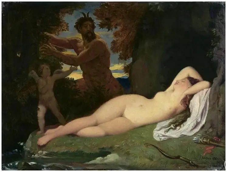 Jüpiter ve Antiope - Jean-Auguste-Dominique Ingres