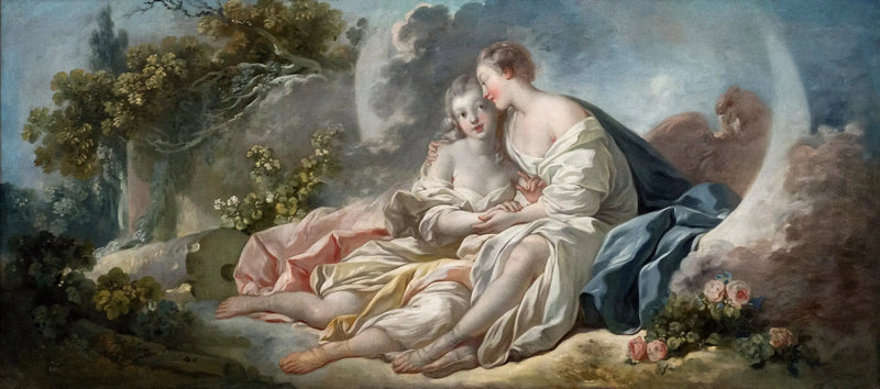 Jüpiter, Diane'nin tasvirleri altında, Callisto'yu büyüleyen - Jean-Honoré Fragonard