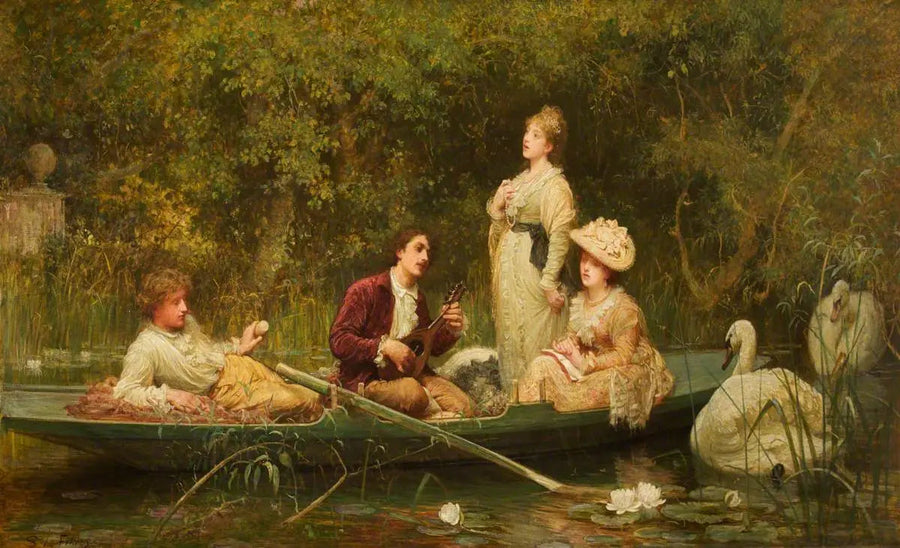 Sadece sakin ve hafif dinlenme - Luke Fildes