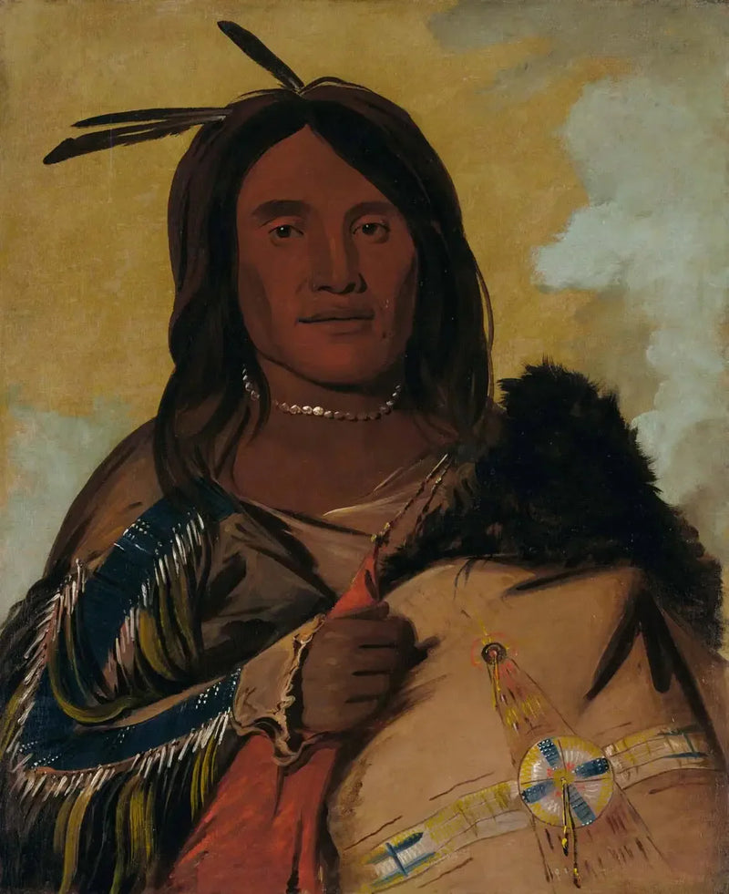 Ka-pés-ka-da, Shell Man, bir Oglala Cesuru - George Catlin