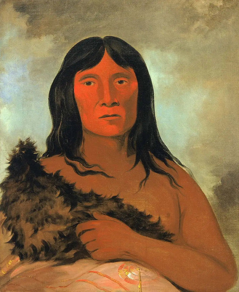 Ayağıyla toprağı araştıran kişi - George Catlin