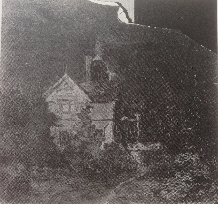Paysage nocturne - Kazimir Malevitch