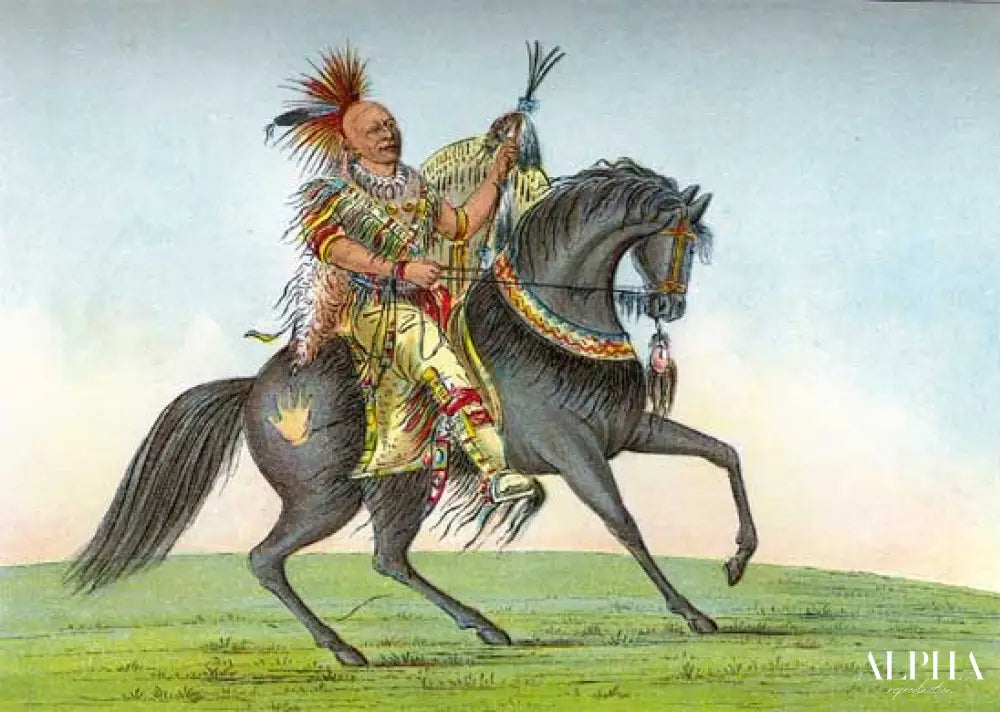 Kee-o-kuk (The Running Fox) - George Catlin - Reproductions de tableaux et peintures haut de gamme