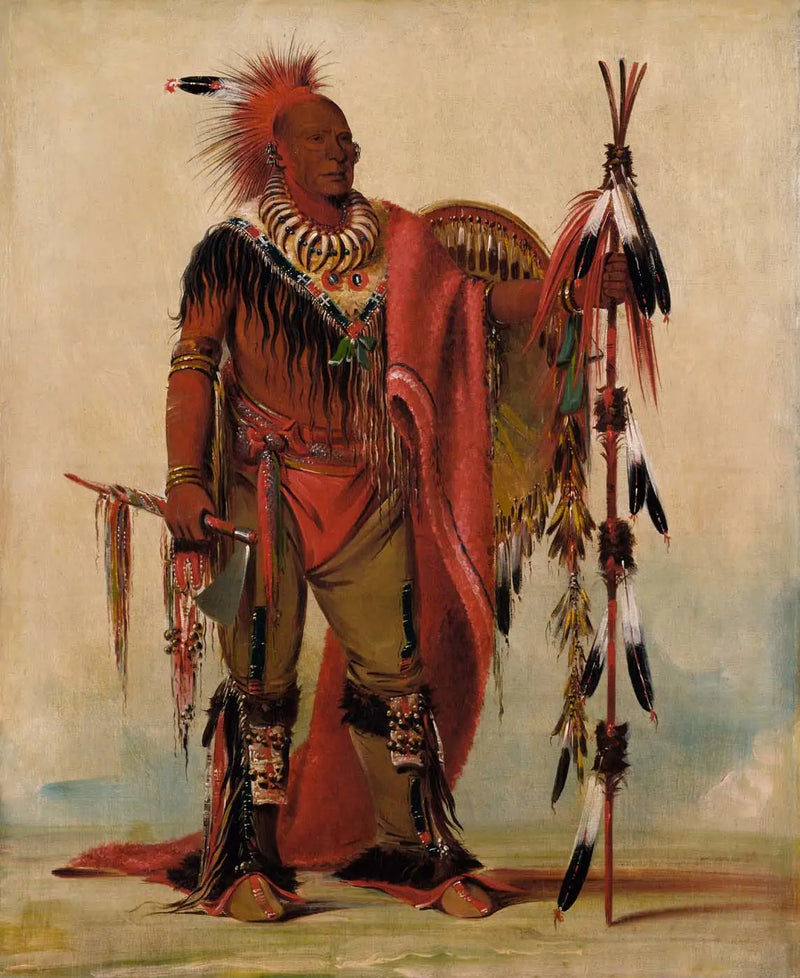 Kee-o-kúk, dikkatli tilki, kabile lideri - George Catlin