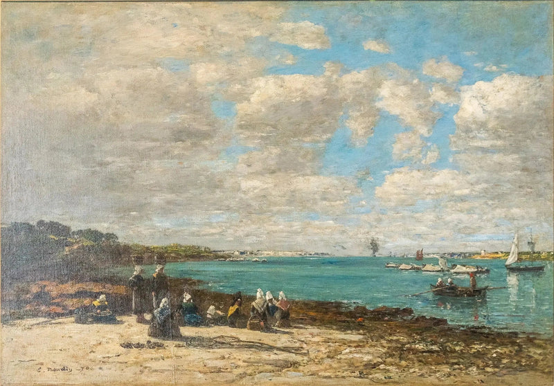 Kerhuon - balıkçılar - Eugène Boudin