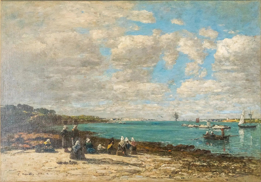 Kerhuon - balıkçılar - Eugène Boudin