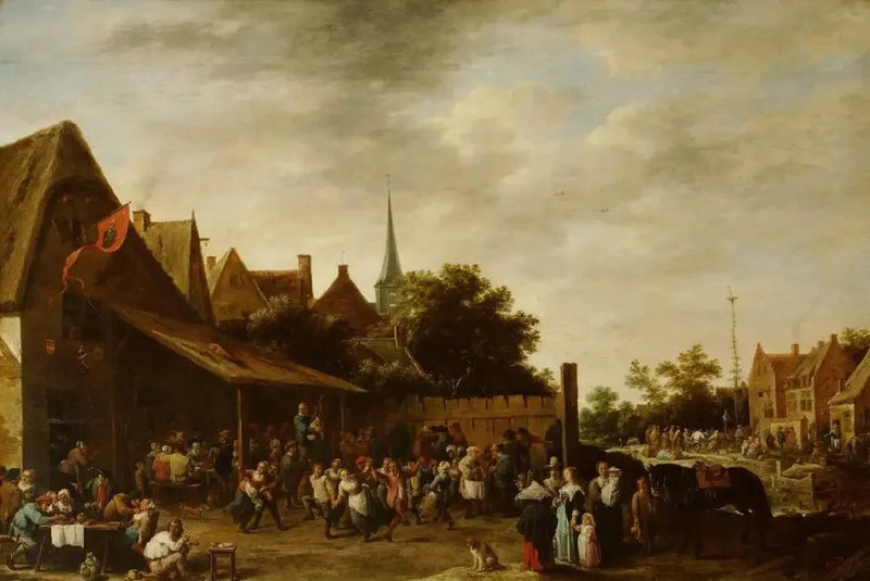 Kermis önünde bir han - David Teniers le Jeune