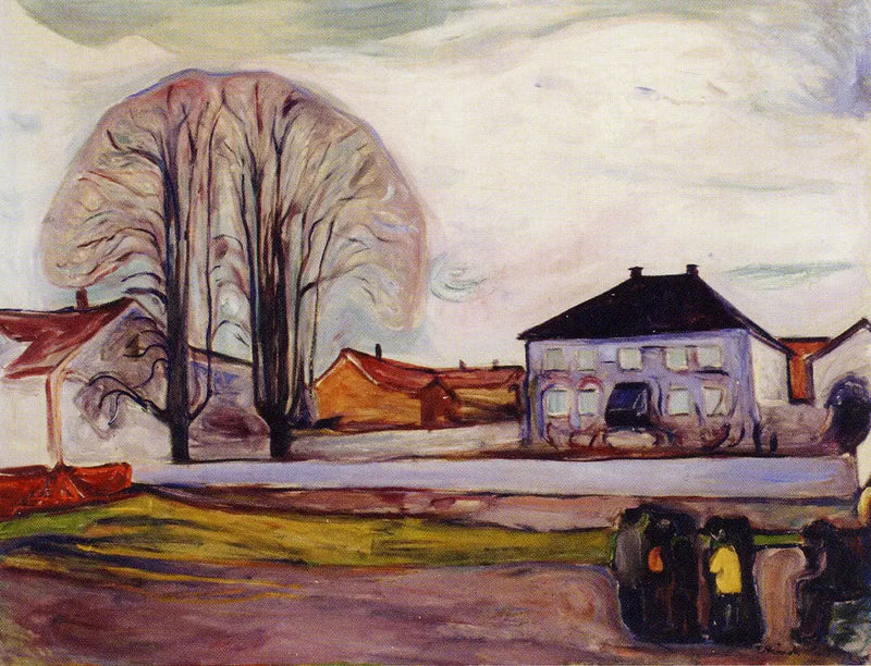 Kiøsterudgården'da Åsgårdstrand - Edvard Munch