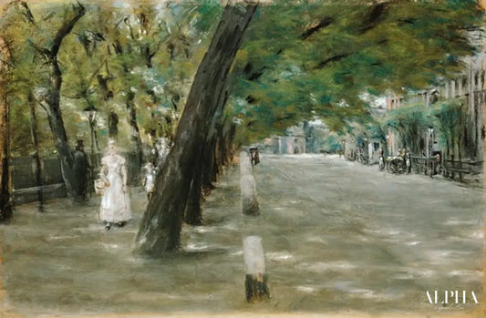 Kirchenallee à St.Georg, Hambourg - Max Liebermann - Reproductions de tableaux et peintures haut de gamme