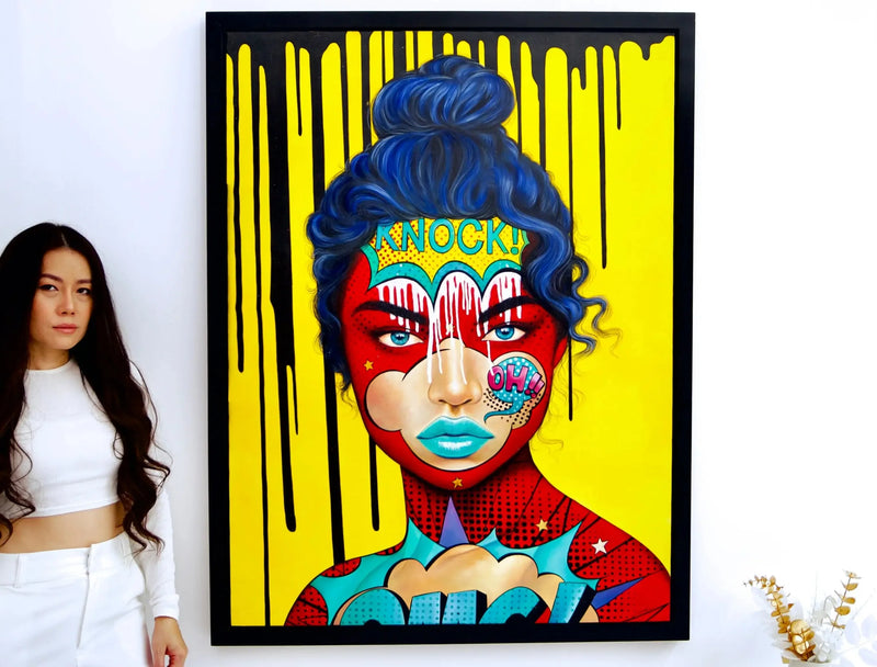 Kapıyı çal! Pop art | 90X120 cm