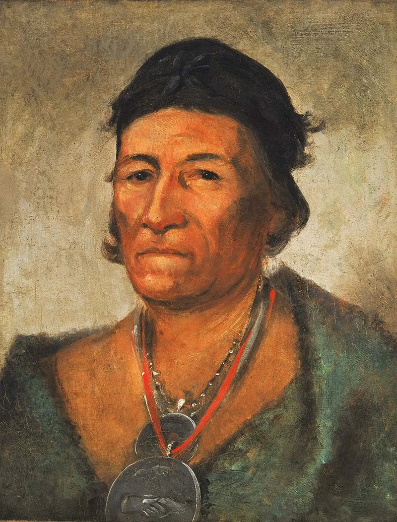 Ko-mán-i-kin, Grande Vague, eski ve seçkin bir şef - George Catlin