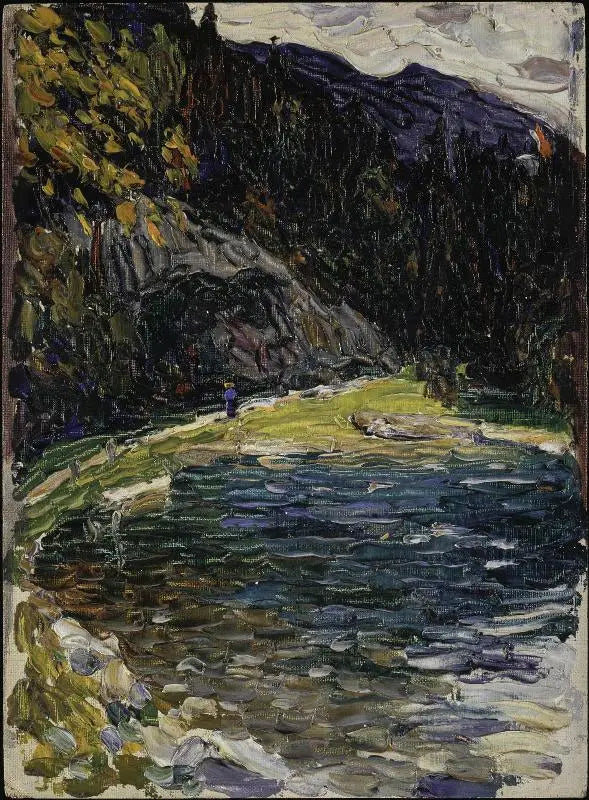 Kochel, eski Kesselbergstrasse - Vassily Kandinsky