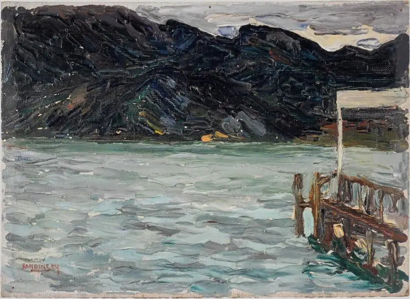 Kochel, göl ve köprü I - Vassily Kandinsky
