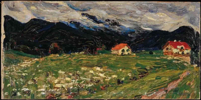 Kochel, iki evli manzara - Vassily Kandinsky