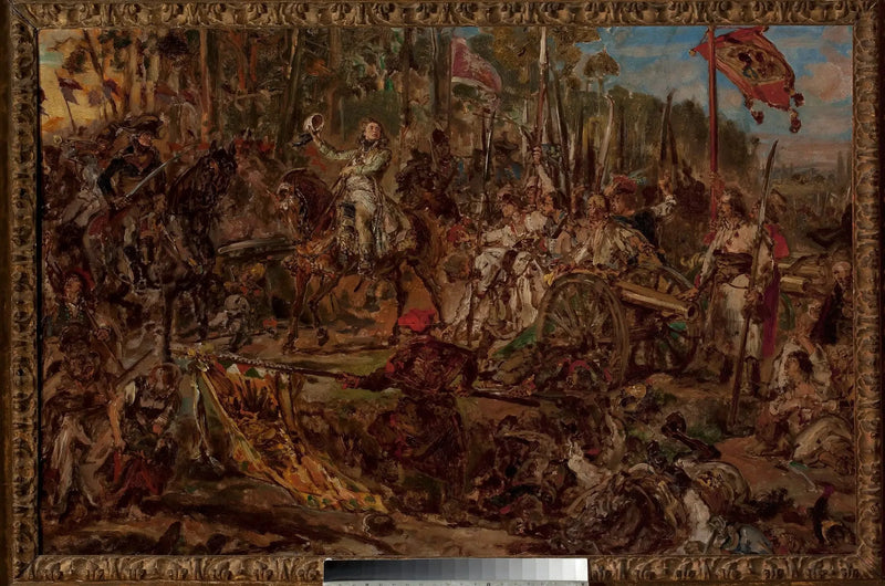 Kościuszko Racławice'de, taslak - Jan Matejko