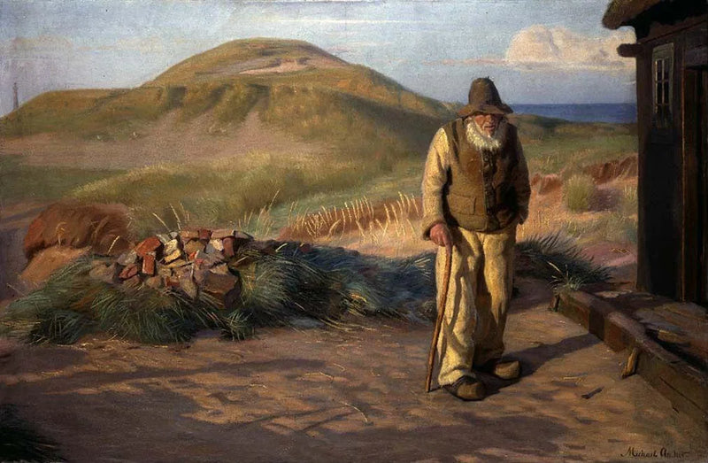 Kristian, Kör, Evinin Önünde - Michael Peter Ancher