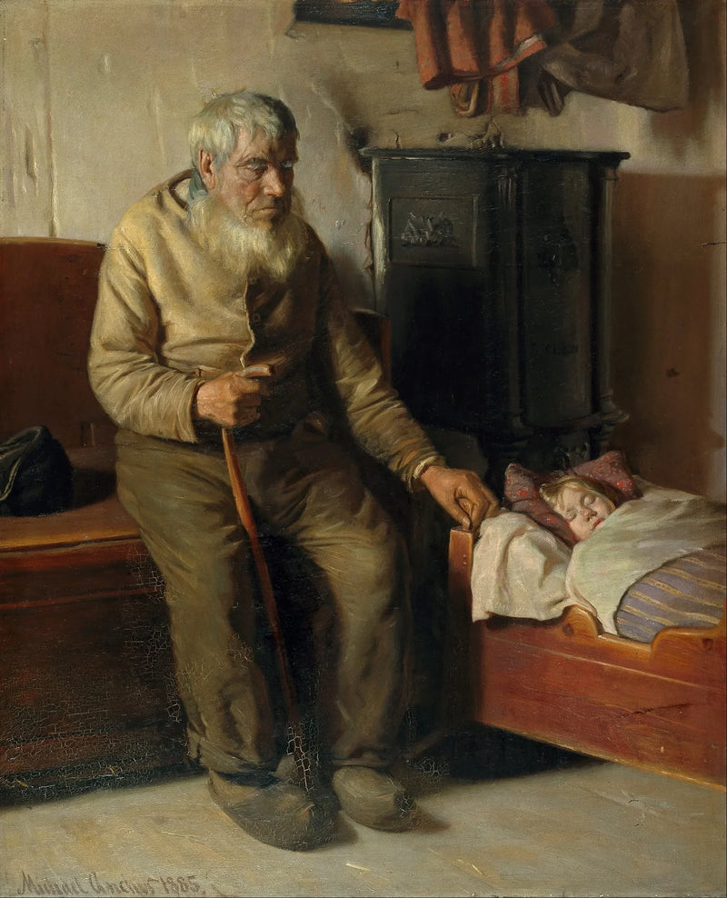Kristian, kör, çocuk bakıcısı - Michael Peter Ancher