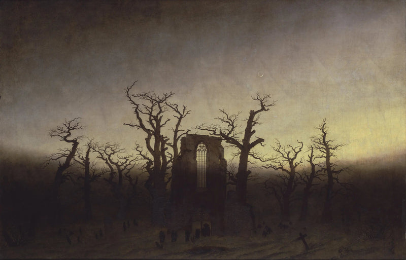 Meşe Ormanındaki Manastır - Caspar David Friedrich