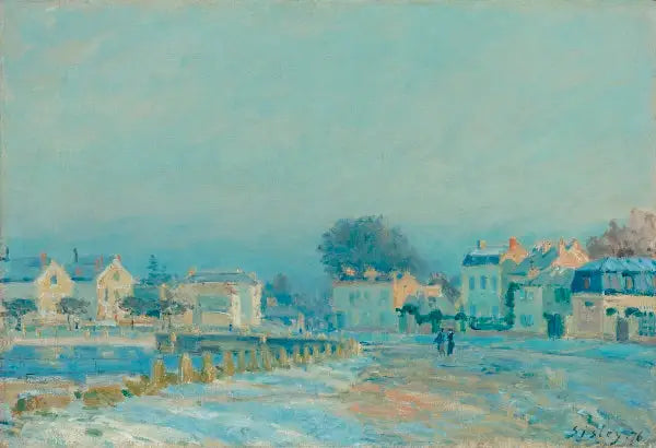 Marly-Le-Roi'deki Su Kabağı, beyaz jöle - Alfred Sisley