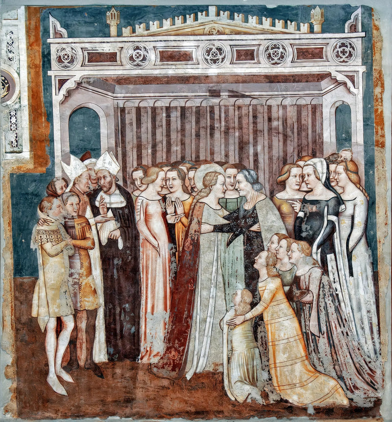 Ursule'un annesine veda etmesi (Azize Ursule Hikayeleri) - Tomaso da Modena