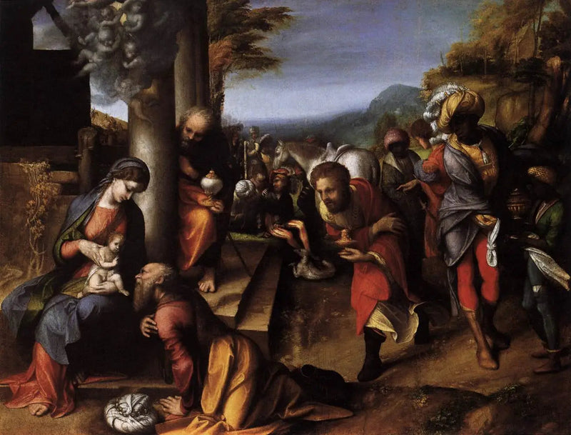 Magi'nin Tapınması - Antonio da Correggio