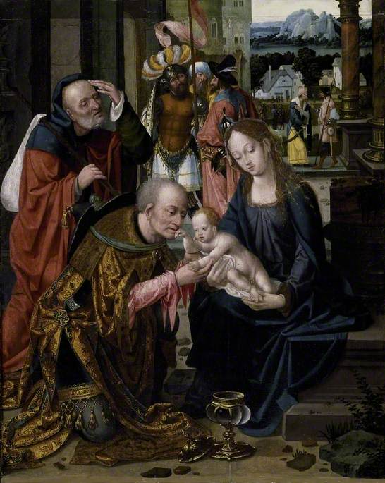 Majestelerin Tapımı - Joos van Cleve