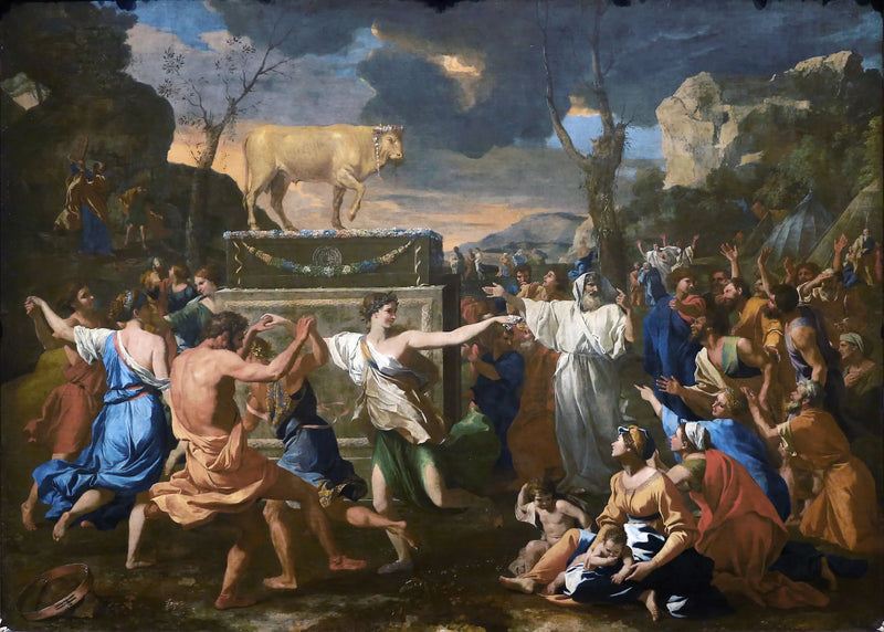 Altın Buzağına Tapınma - Nicolas Poussin
