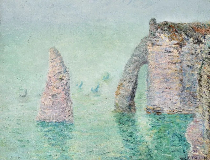 İğne ve Alt Kapı (Étretat) - Gustave Loiseau