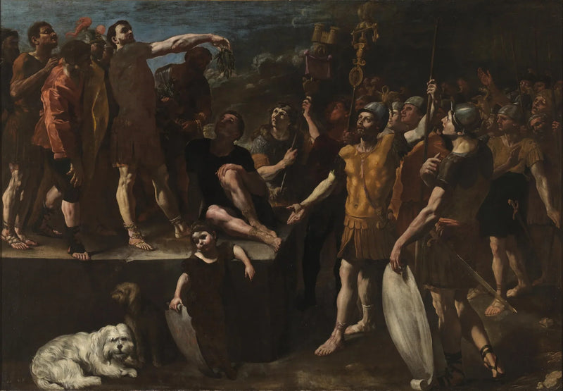 Bir Roma İmparatorunun Konuşması - Giovanni Lanfranco