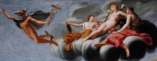 Aşk, Gençlik ve Güzellikle Çevrili, Merkür'e Gücünü Evrene Duyurmasını Emrediyor - Eustache Le Sueur