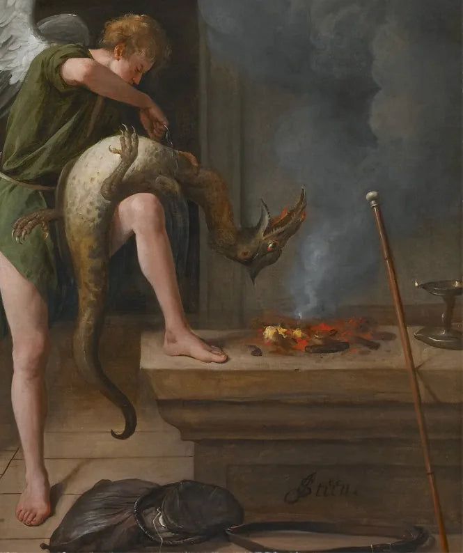 L'Ange Raphaël et le Démon - Jan Steen
