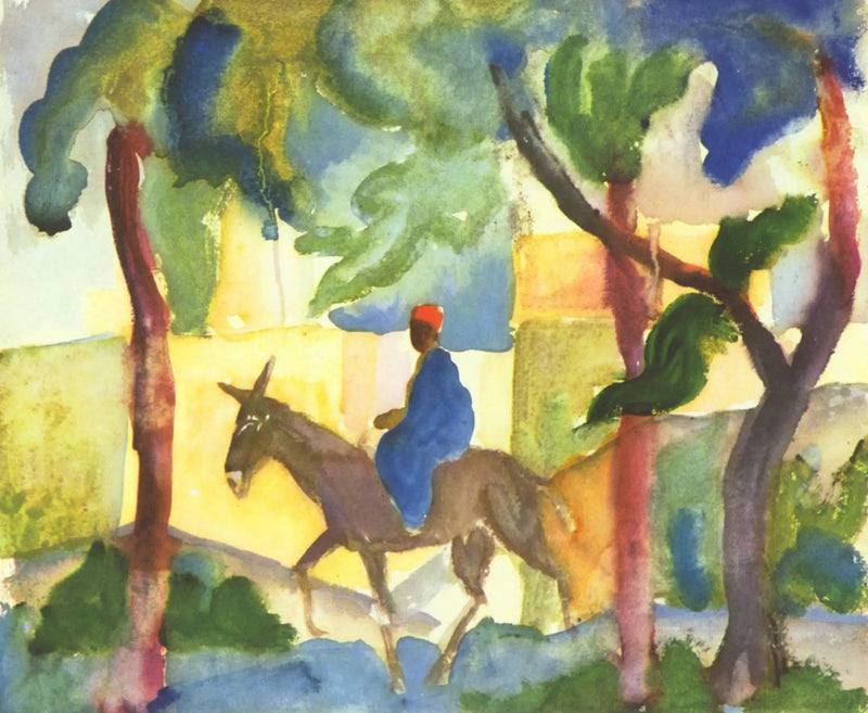 Eşekli Adam - August Macke