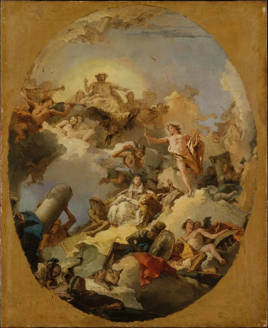 İspanyol monarşisinin yücelişi - Giovanni Battista Tiepolo