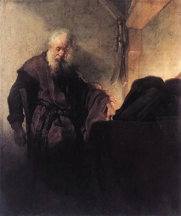 Çalışma Masasında Apostol Paul - Rembrandt