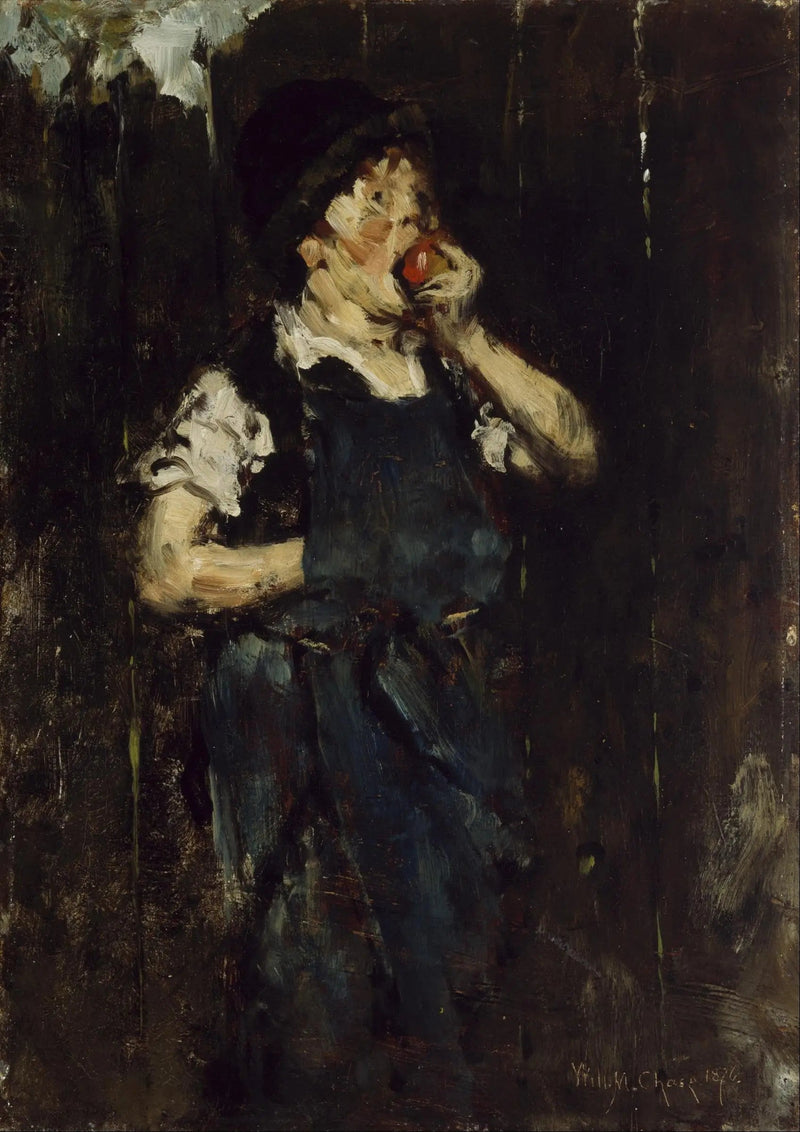 Çırak (Elbise ve Elma) - William Merritt Chase