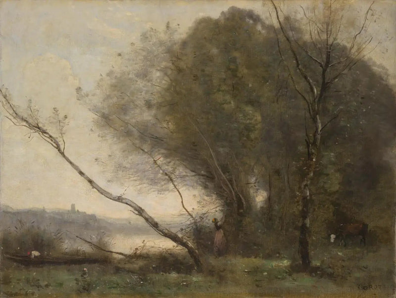 Eğilmiş Ağaç - Jean-Baptiste Camille Corot