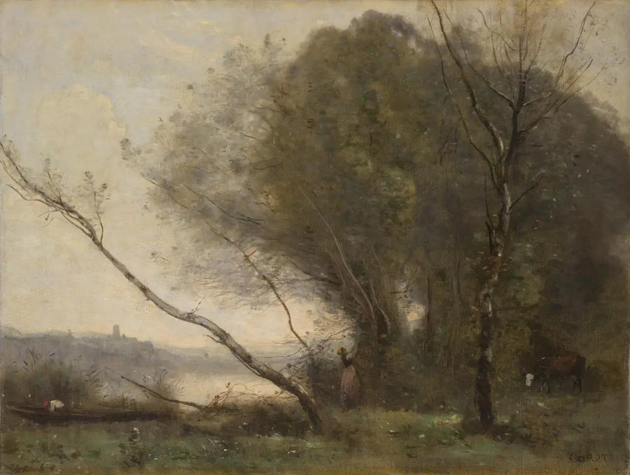 Eğilmiş Ağaç - Jean-Baptiste Camille Corot